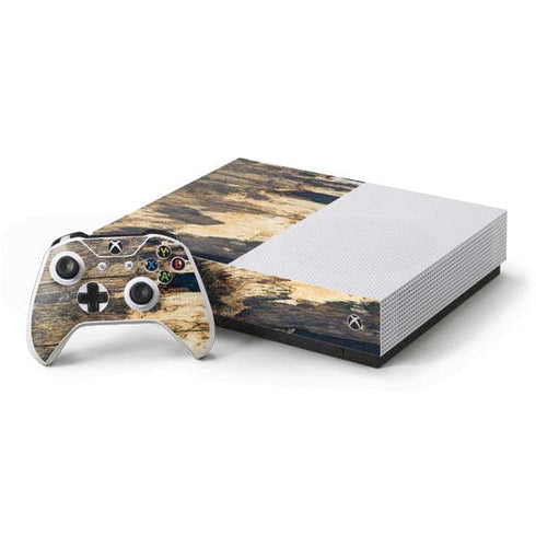 Blue Resin Wood Xbox One S All-Digital Edition Bundle Skin