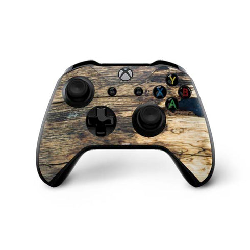 Blue Resin Wood Xbox One X Controller Skin