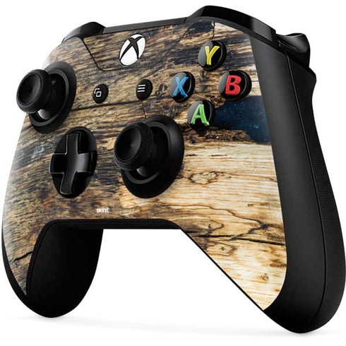 Blue Resin Wood Xbox One X Controller Skin