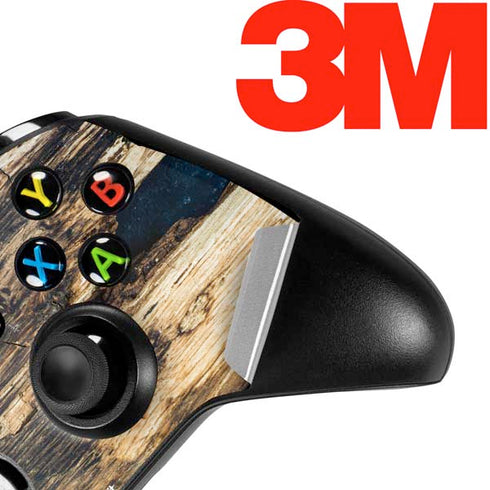 Blue Resin Wood Xbox One X Controller Skin