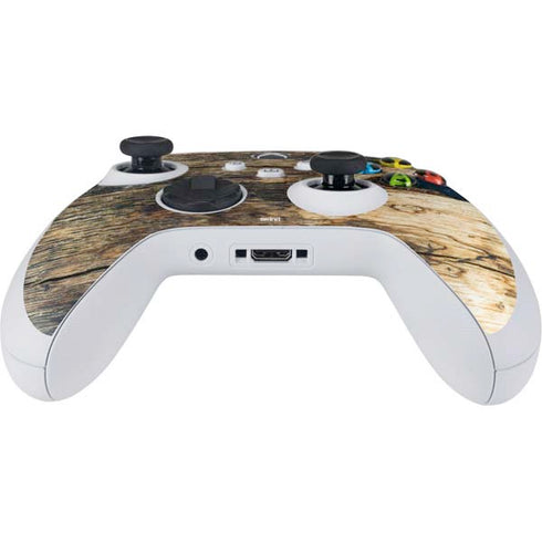 Blue Resin Wood Xbox Series S Controller Skin