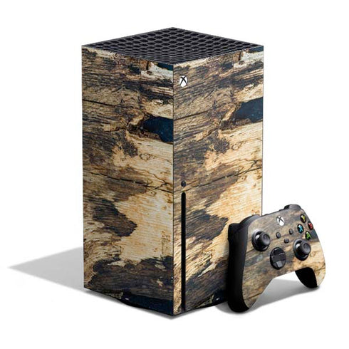 Blue Resin Wood Xbox Series X Bundle Skin