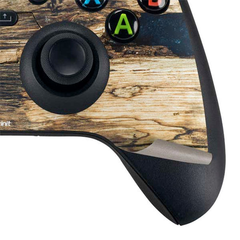 Blue Resin Wood Xbox Series X Controller Skin