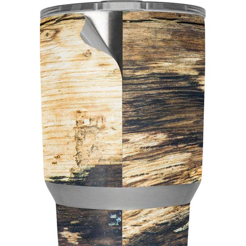 Blue Resin Wood Yeti 30oz Rambler Tumbler Skin