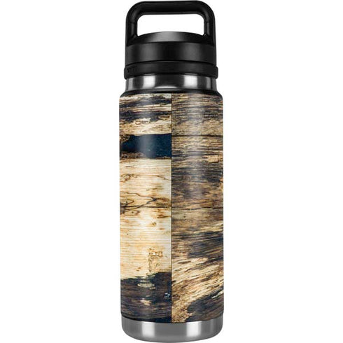 Blue Resin Wood YETI Rambler 26oz Bottle Skin