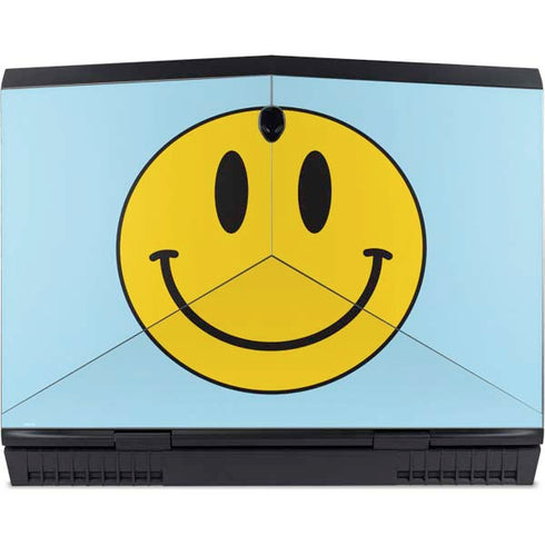 Blue Happy Face Dell Alienware Skin