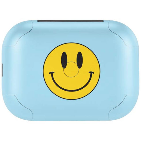 Blue Happy Face Amazon Echo Buds Skin