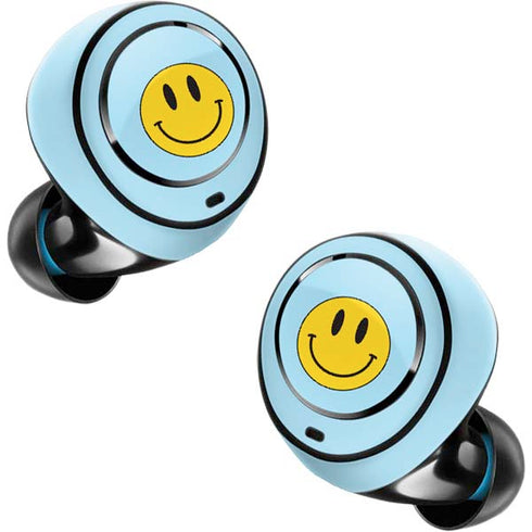 Blue Happy Face Amazon Echo Buds Skin