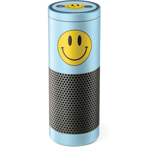 Blue Happy Face Amazon Echo Skin