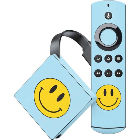 Blue Happy Face Amazon Fire TV Skin