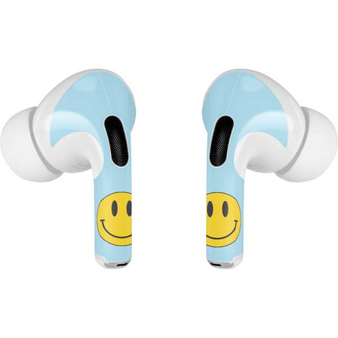 Blue Happy Face Apple AirPods Pro Skin
