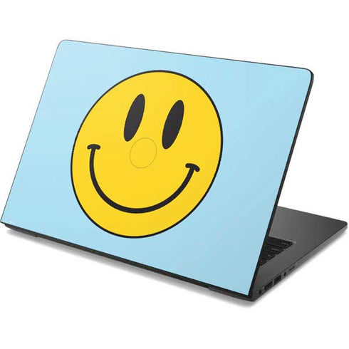 Blue Happy Face Dell Chromebook Skin