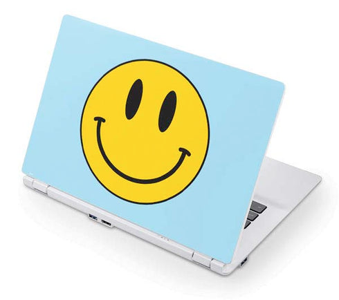 Blue Happy Face Acer Chromebook Skin