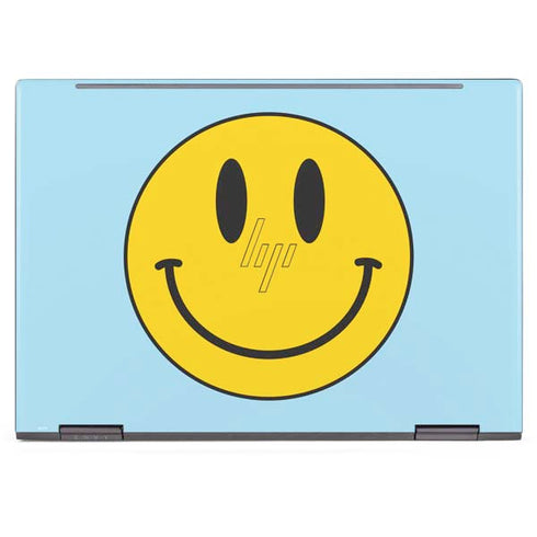 Blue Happy Face HP Envy Skin