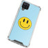 Blue Happy Face Galaxy A12 Clear Case