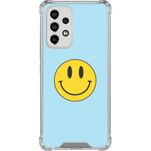 Blue Happy Face Galaxy A33 5G Clear Case