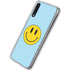 Blue Happy Face Galaxy A50 Clear Case
