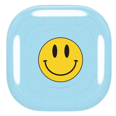 Blue Happy Face Galaxy Buds Live Skin