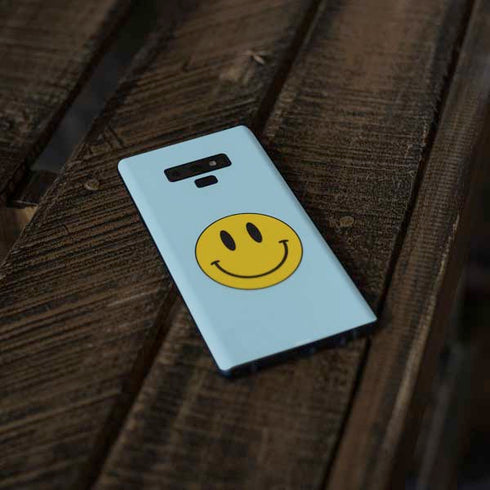 Blue Happy Face Galaxy Note 9 Skin