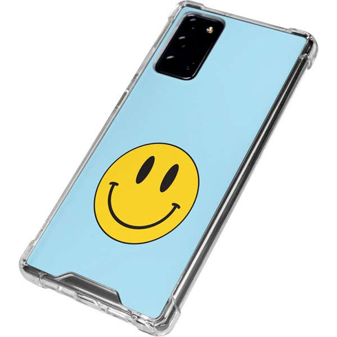 Blue Happy Face Galaxy Note20 5G Clear Case