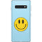 Blue Happy Face Galaxy S10 Skin
