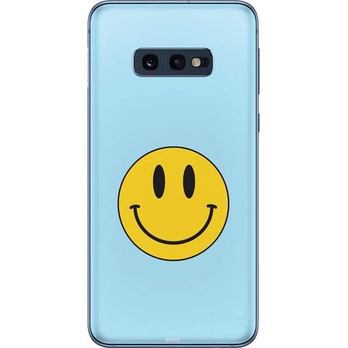 Blue Happy Face Galaxy S10e Skin