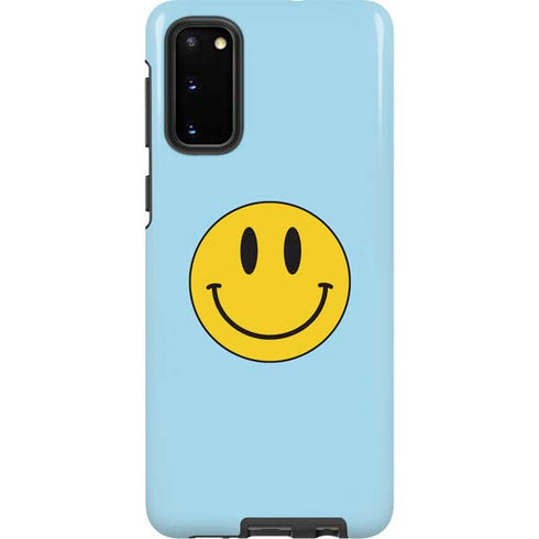 Blue Happy Face Galaxy S20 Pro Case