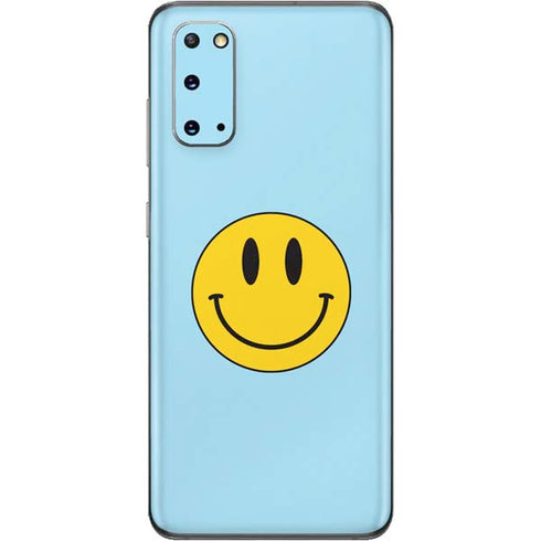 Blue Happy Face Galaxy S20 Skin