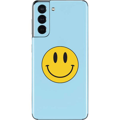 Blue Happy Face Galaxy S21 5G Skin