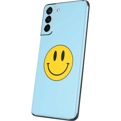 Blue Happy Face Galaxy S21 5G Skin