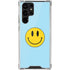 Blue Happy Face Galaxy S22 Ultra Clear Case