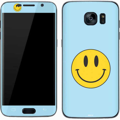 Blue Happy Face Galaxy S7 Skin