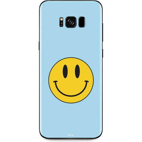 Blue Happy Face Galaxy S8 Skin