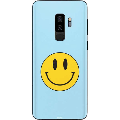 Blue Happy Face Galaxy S9 Plus Skin
