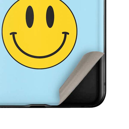 Blue Happy Face Galaxy Z Flip Skin