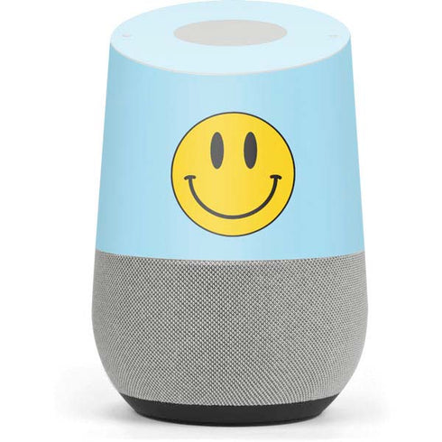 Blue Happy Face Google Home Skin