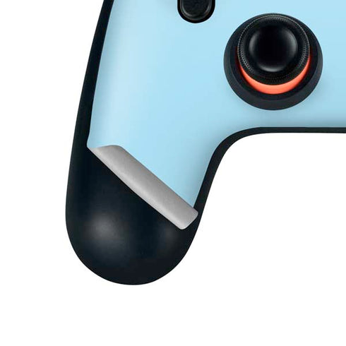 Blue Happy Face Google Stadia Controller Skin