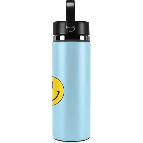 Blue Happy Face Hydro Flask 20oz Wide Mouth Skin