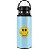 Blue Happy Face Hydro Flask 32oz Wide Mouth Skin