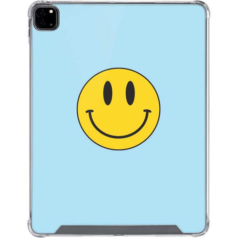 Blue Happy Face iPad Pro 12.9in (2020) Clear Case