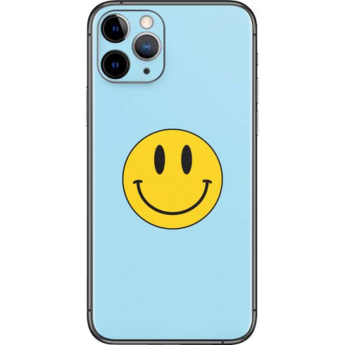 Blue Happy Face iPhone 11 Pro Skin