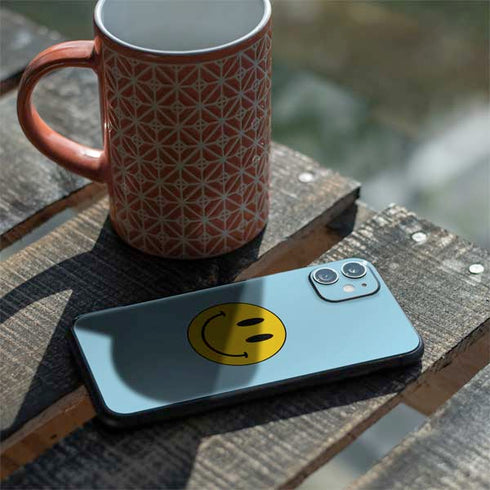 Blue Happy Face iPhone 11 Skin
