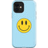 Blue Happy Face iPhone 12 Impact Case