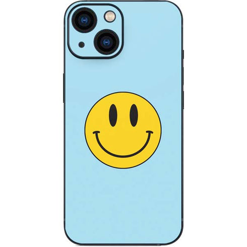 Blue Happy Face iPhone 13 Mini Skin