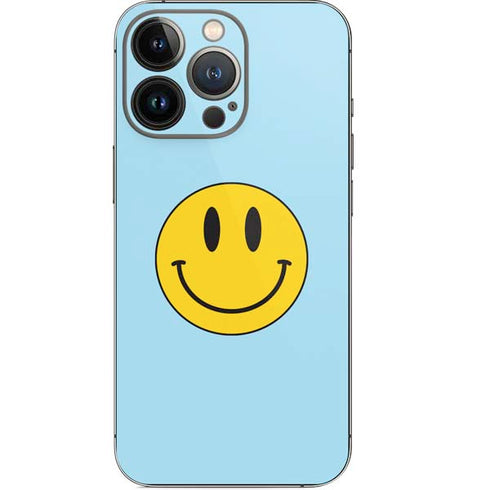 Blue Happy Face iPhone 13 Pro Skin
