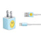 Blue Happy Face iPhone Charger (5W USB) Skin