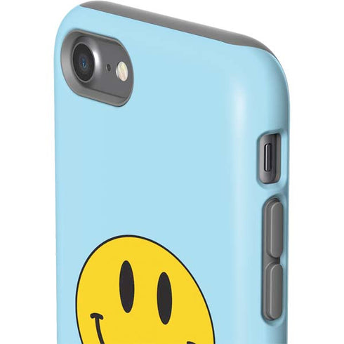 Blue Happy Face iPhone SE (2nd & 3rd Gen) Pro Case