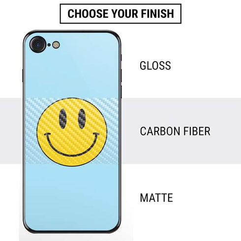 Blue Happy Face iPhone SE (2nd & 3rd Gen) Skin