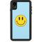 Blue Happy Face iPhone XR Waterproof Case