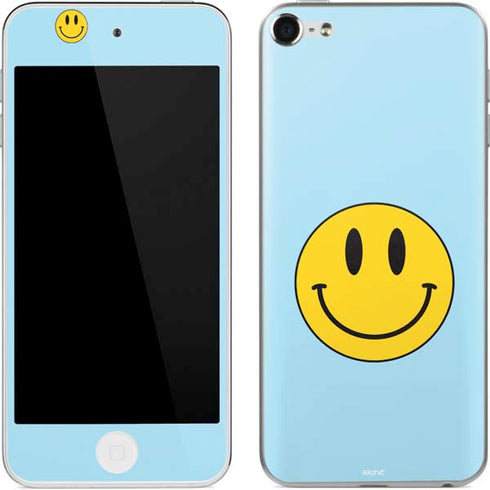 Blue Happy Face Apple iPod Skin
